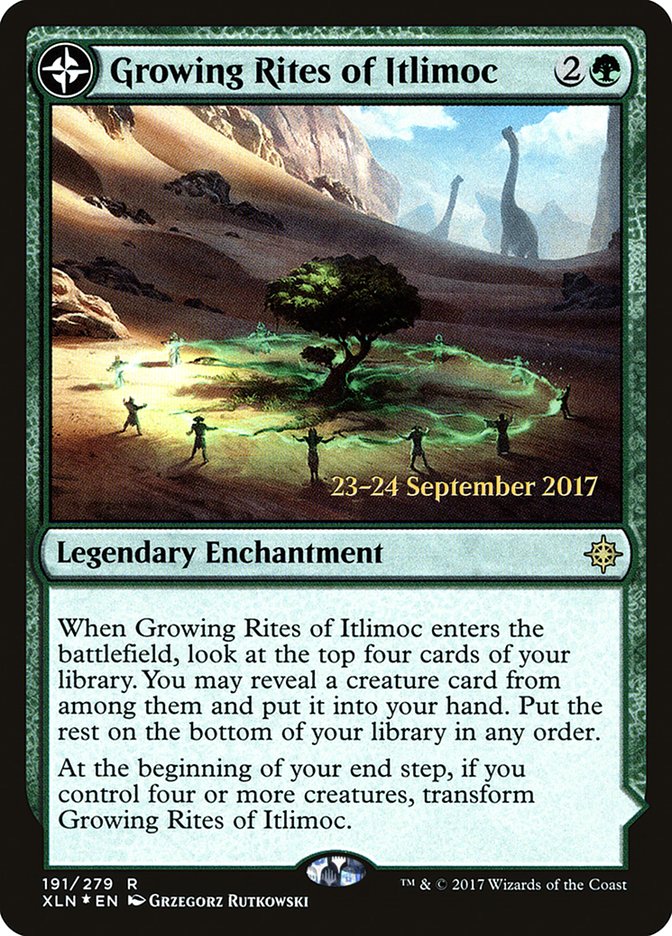Growing Rites of Itlimoc // Itlimoc, Cradle of the Sun (191s) Foil - Ixalan Promos