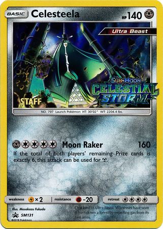 Celesteela (SM131) (Staff Prerelease Promo) [Sun & Moon: Black Star Promos] | Silver Goblin