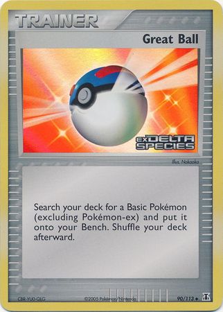 Great Ball (90/113) (Stamped) [EX: Delta Species] | Silver Goblin