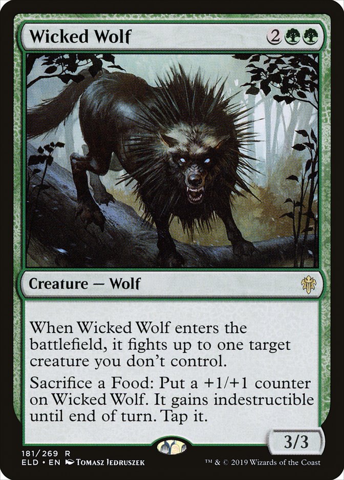 Wicked Wolf [Throne of Eldraine] | Silver Goblin