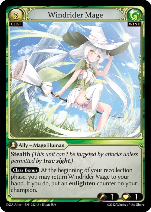 Windrider Mage (232) [Dawn of Ashes: Alter Edition] | Silver Goblin