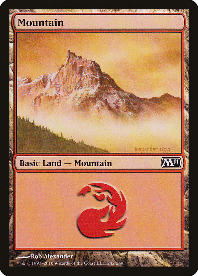 Mountain (242) [Magic 2011] | Silver Goblin