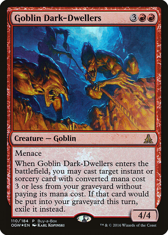 Goblin Dark-Dwellers (Buy-A-Box) [Oath of the Gatewatch Promos] | Silver Goblin