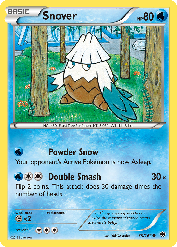 Snover (39/162) [XY: BREAKthrough] | Silver Goblin