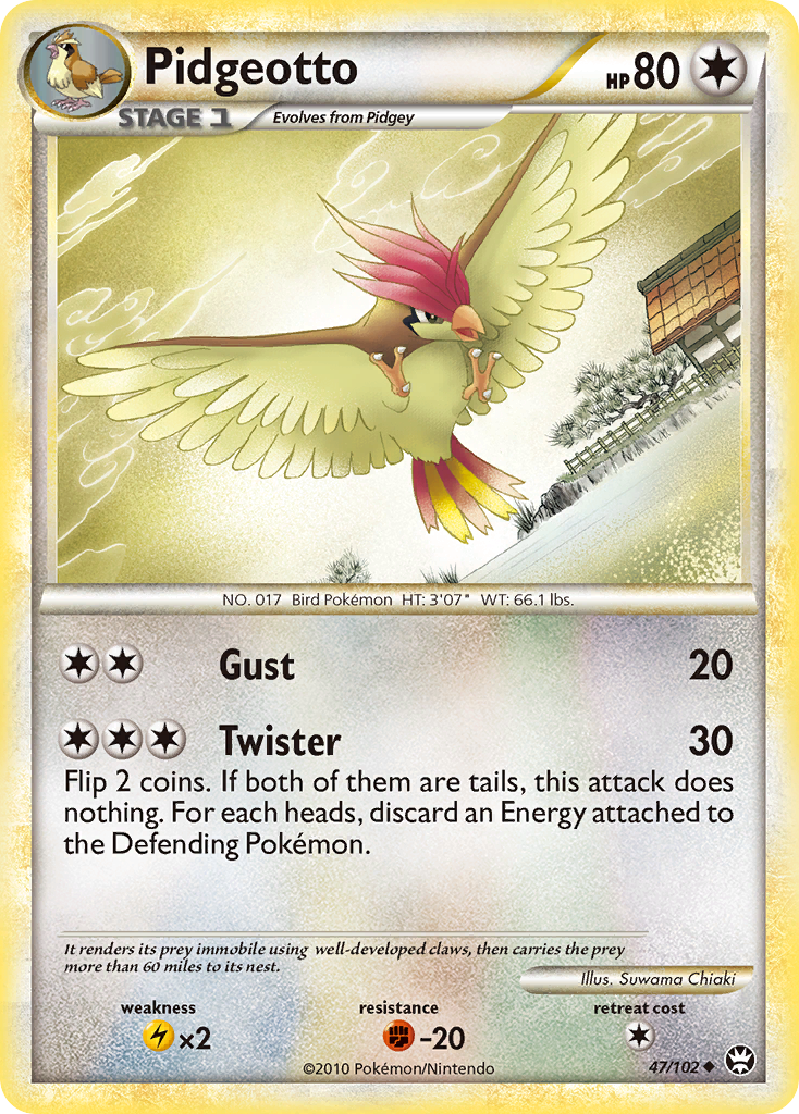 Pidgeotto (47/102) [HeartGold & SoulSilver: Triumphant] | Silver Goblin