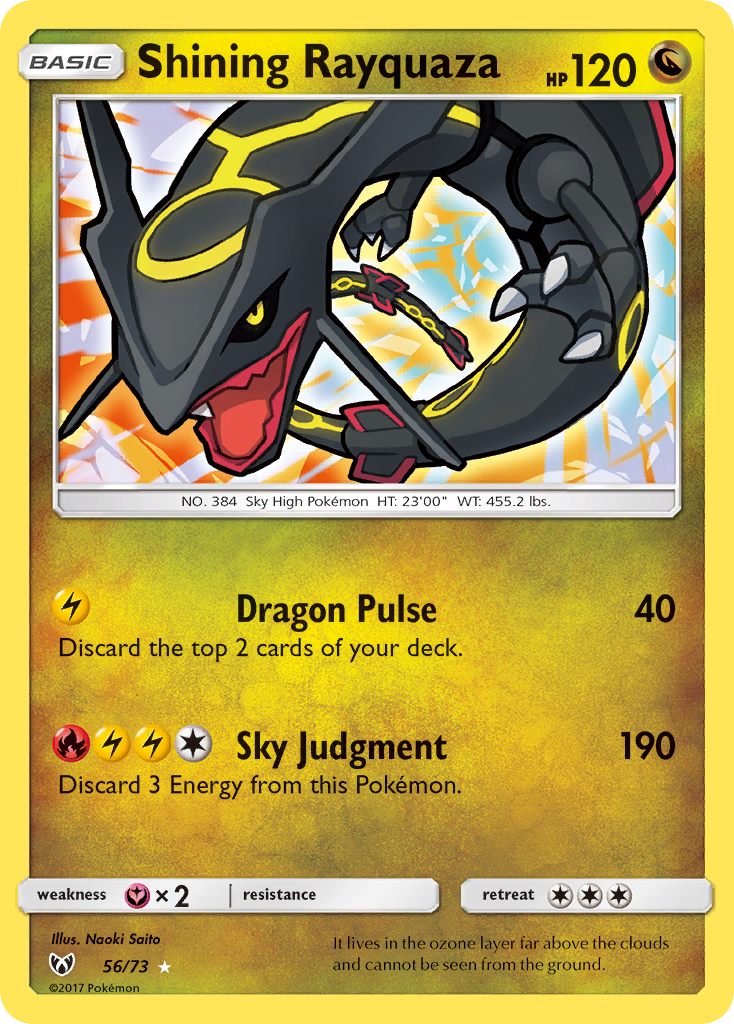 Shining Rayquaza (56/73) [Sun & Moon: Shining Legends] | Silver Goblin