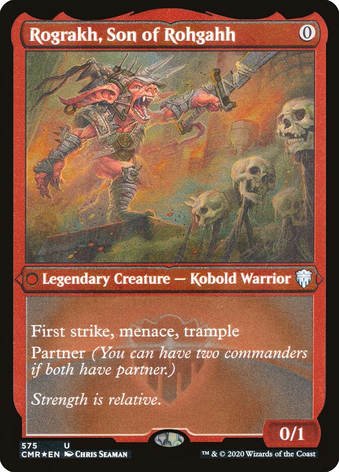 Rograkh, Son of Rohgahh (Etched) [Commander Legends] | Silver Goblin