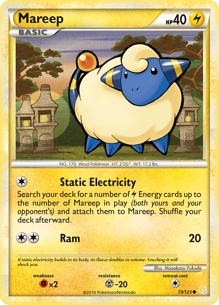 Mareep (73/123) [HeartGold & SoulSilver: Base Set] | Silver Goblin