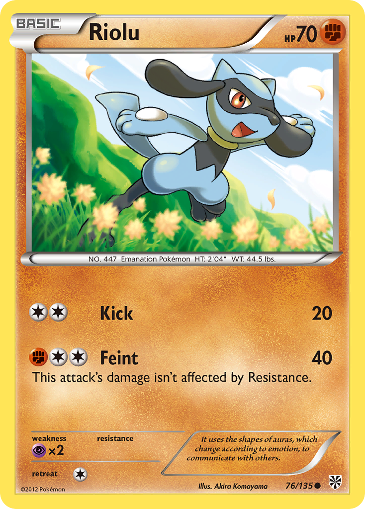 Riolu (76/135) [Black & White: Plasma Storm] | Silver Goblin