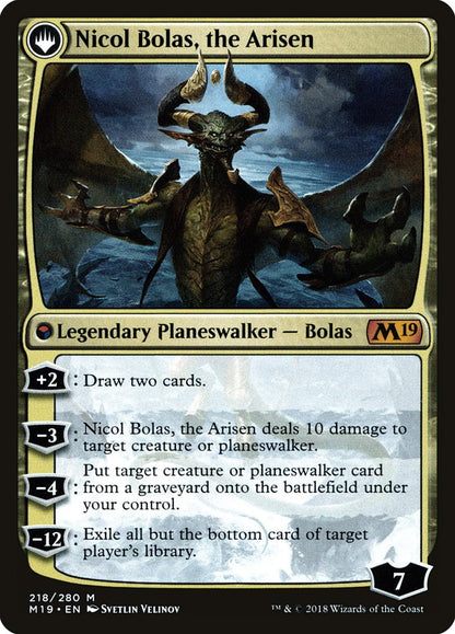 Nicol Bolas, the Ravager (218) Foil - Core Set 2019 Promos