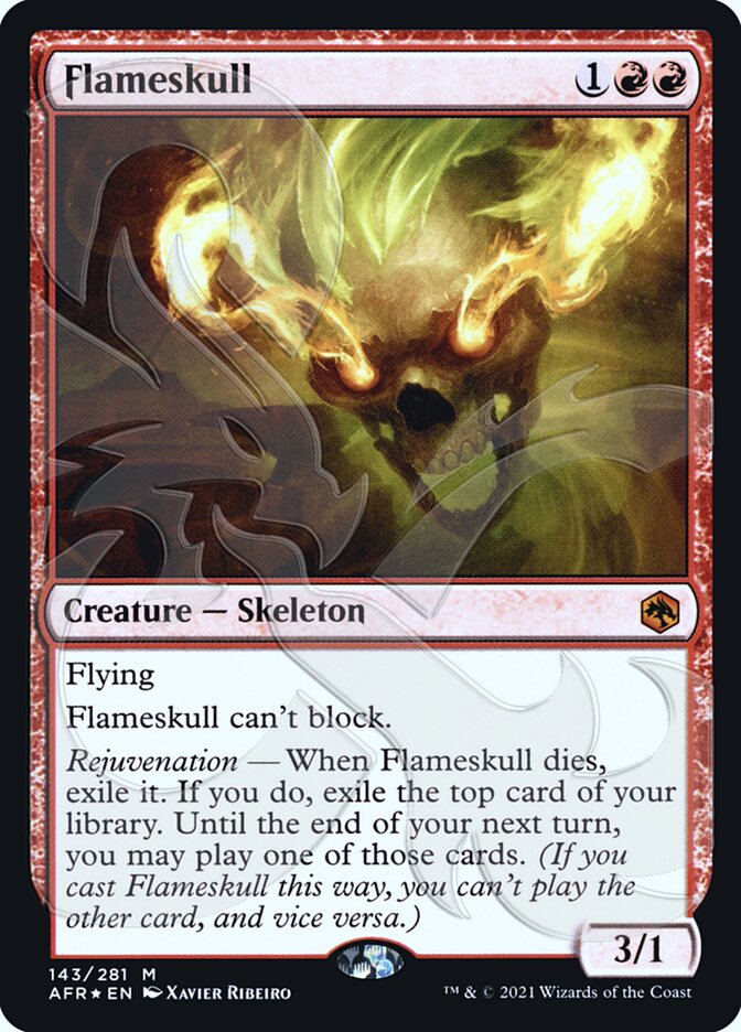 Flameskull (Ampersand Promo) [Dungeons & Dragons: Adventures in the Forgotten Realms Promos] | Silver Goblin