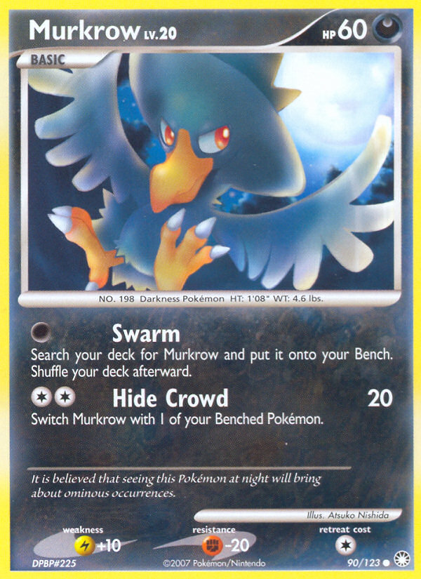 Murkrow (90/123) [Diamond & Pearl: Mysterious Treasures] | Silver Goblin