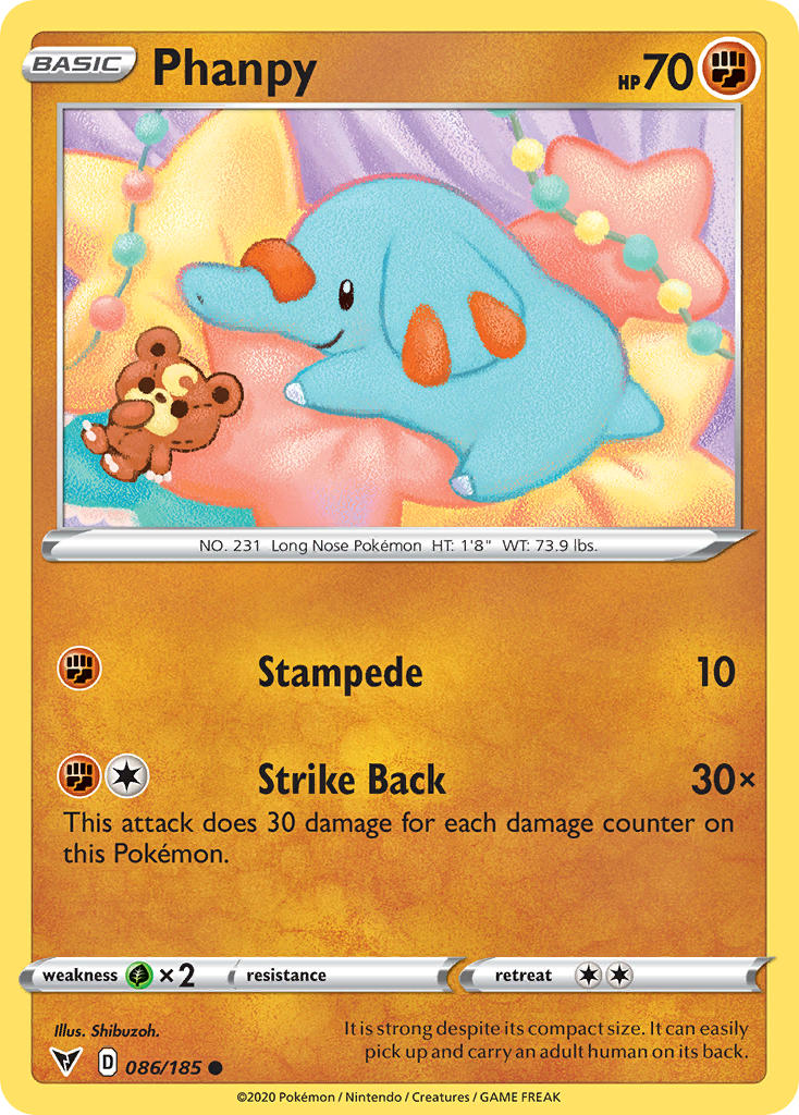 Phanpy (086/185) [Sword & Shield: Vivid Voltage] | Silver Goblin