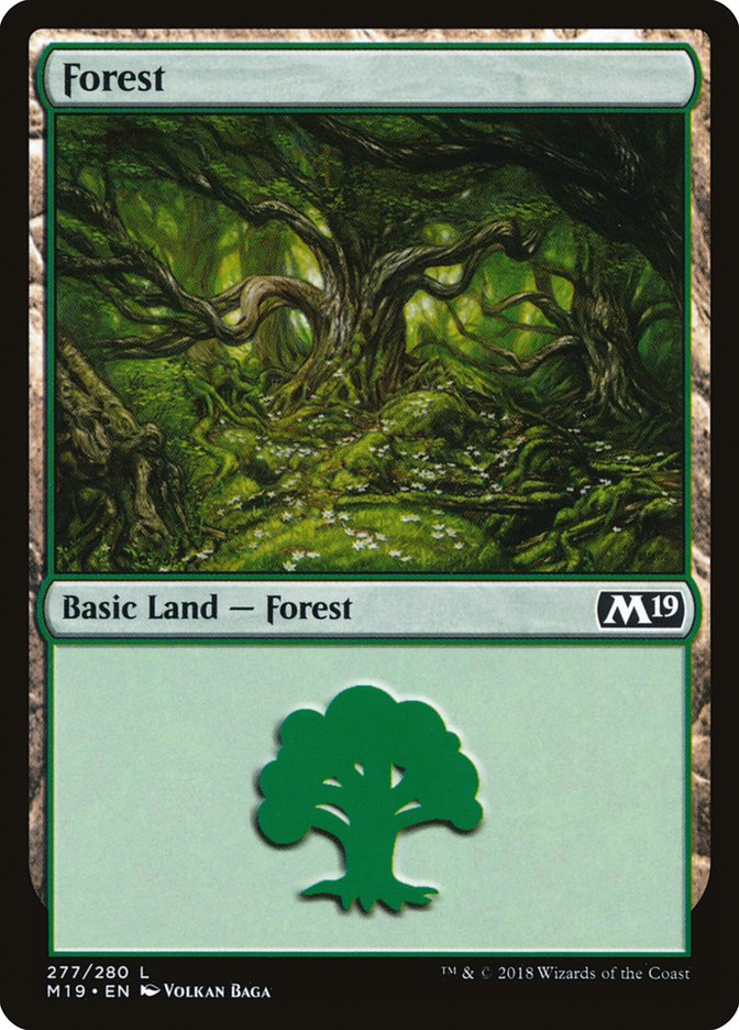 Forest (277) [Core Set 2019] | Silver Goblin