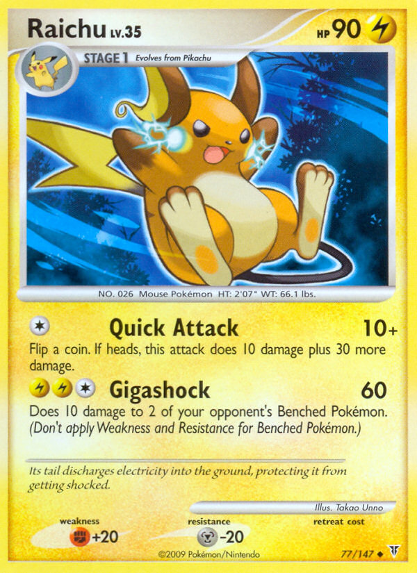 Raichu (77/147) [Platinum: Supreme Victors] | Silver Goblin