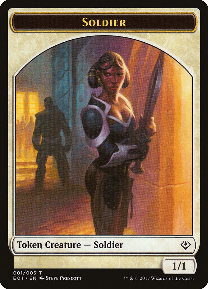 Soldier Token [Archenemy: Nicol Bolas Tokens] | Silver Goblin