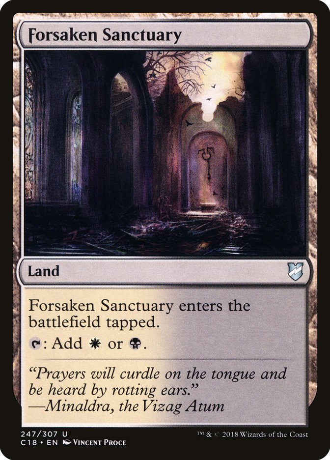 Forsaken Sanctuary [Commander 2018] | Silver Goblin