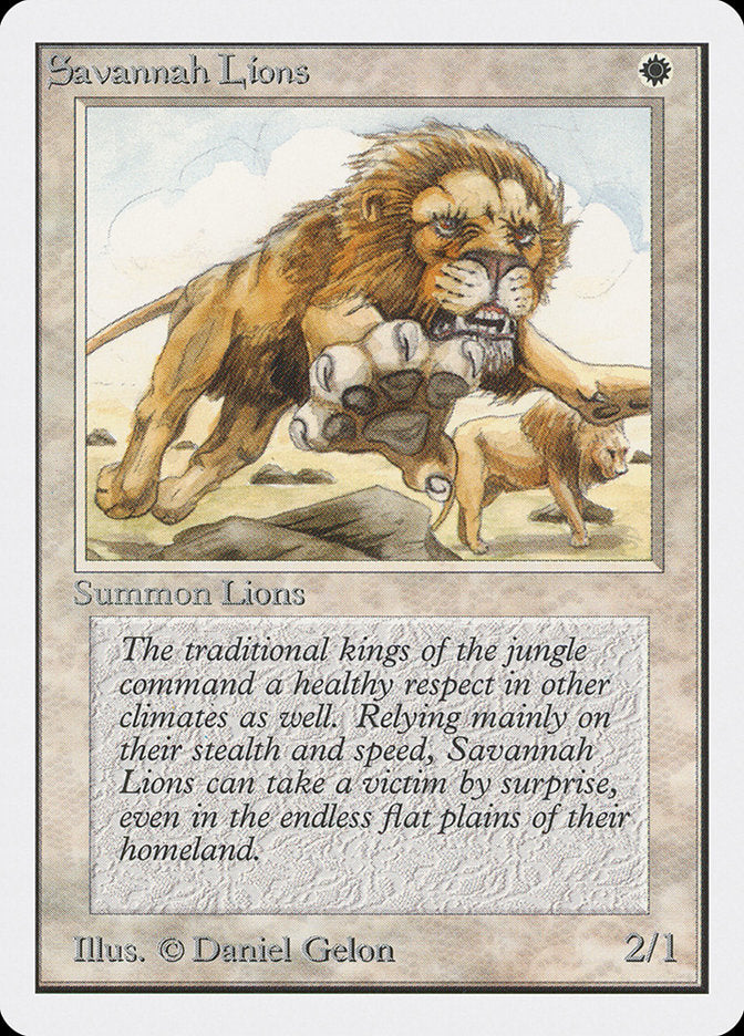 Savannah Lions [Unlimited Edition] | Silver Goblin