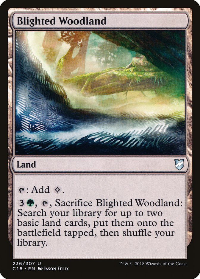 Blighted Woodland [Commander 2018] | Silver Goblin