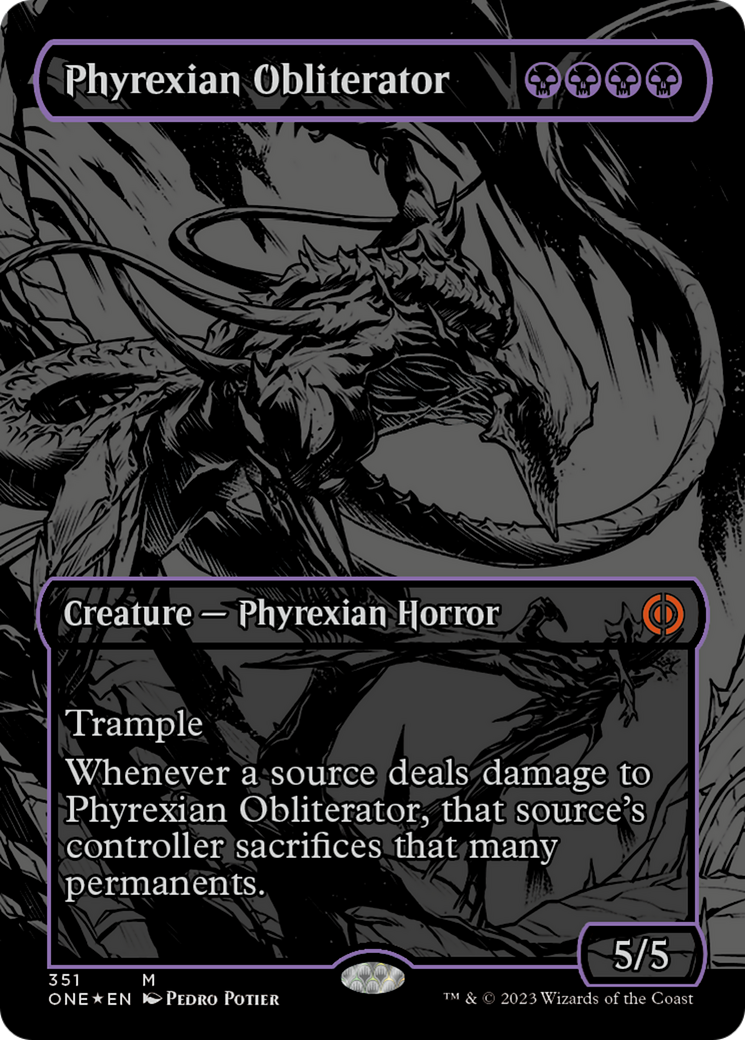 Phyrexian Obliterator (Oil Slick Raised Foil) [Phyrexia: All Will Be One] | Silver Goblin