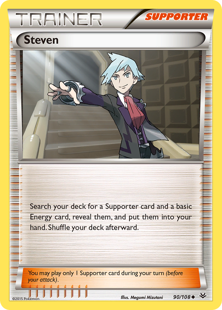 Steven (90/108) [XY: Roaring Skies] | Silver Goblin