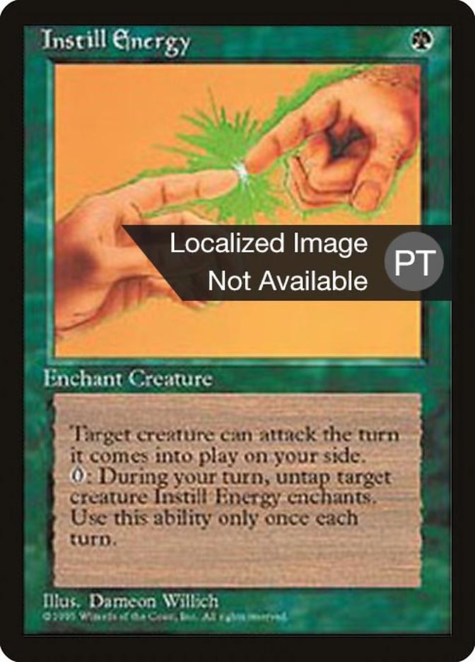 Instill Energy [Fourth Edition (Foreign Black Border)] | Silver Goblin