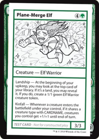 Plane-Merge Elf (2021 Edition) [Mystery Booster Playtest Cards] | Silver Goblin