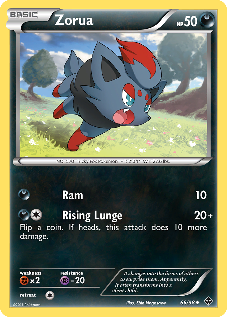 Zorua (66/98) [Black & White: Emerging Powers] | Silver Goblin