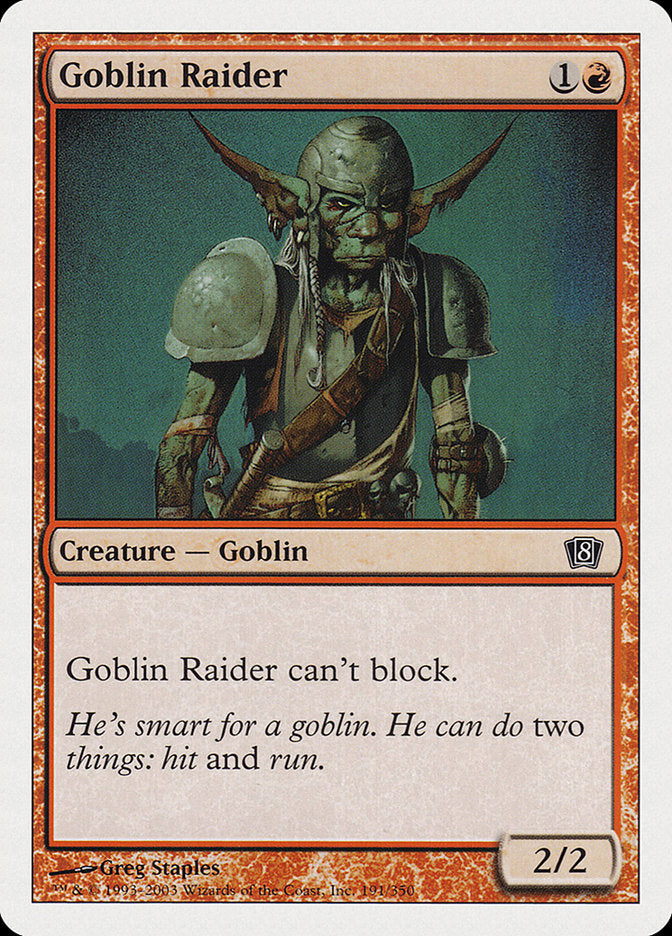 Goblin Raider [Eighth Edition] | Silver Goblin