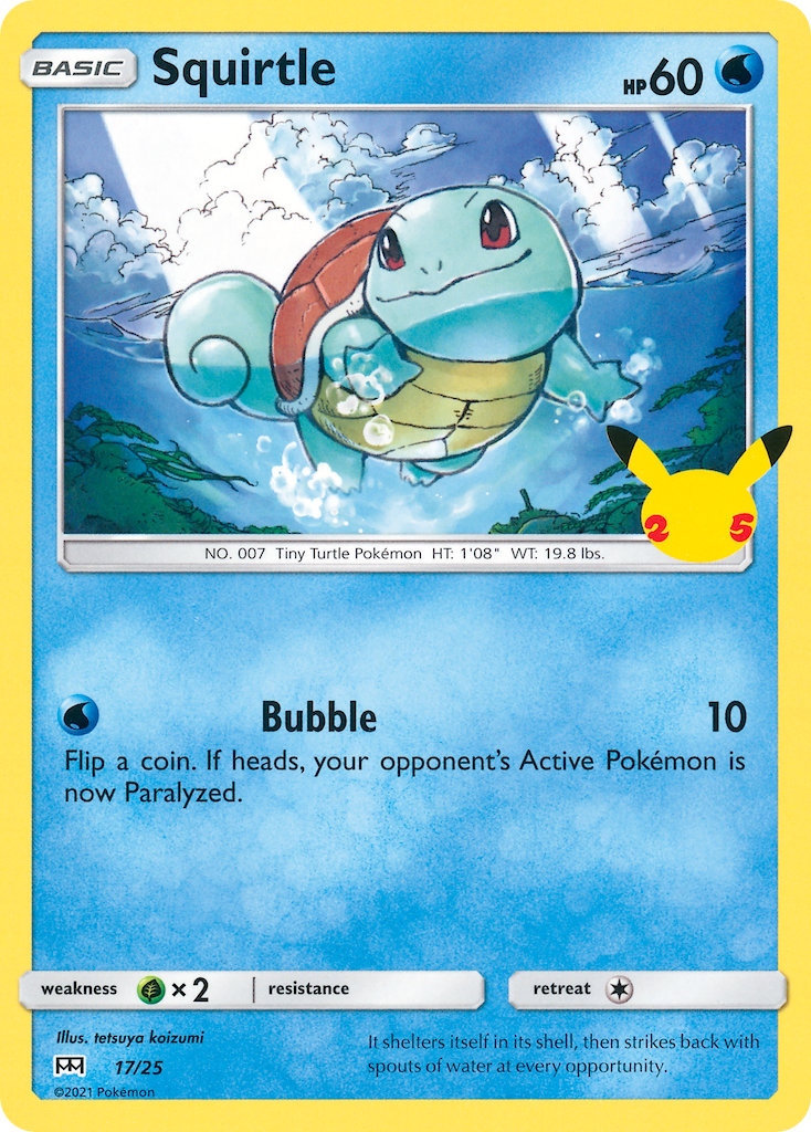 Squirtle (17/25) [McDonald's 25th Anniversary] | Silver Goblin