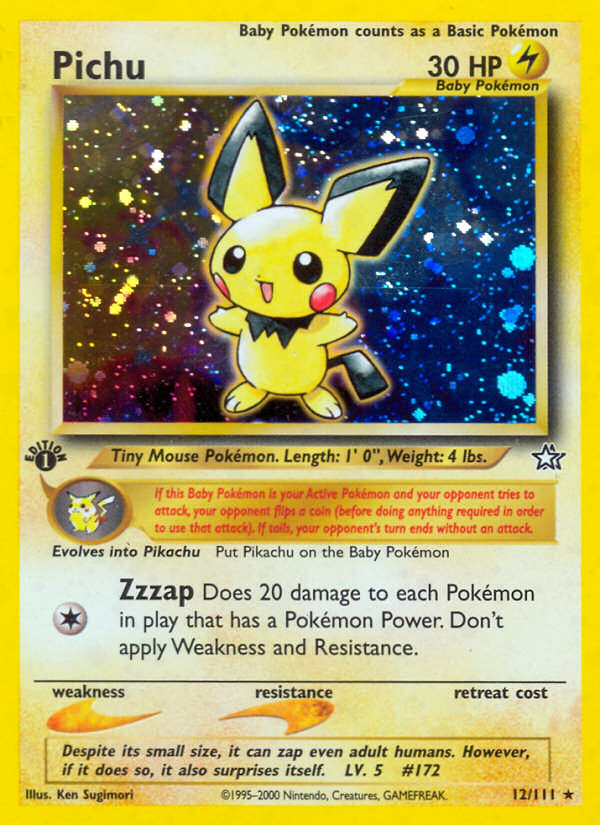 Pichu (12/111) [Neo Genesis 1st Edition] | Silver Goblin