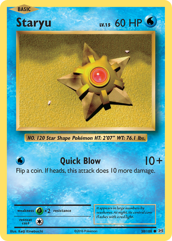 Staryu (30/108) [XY: Evolutions] | Silver Goblin