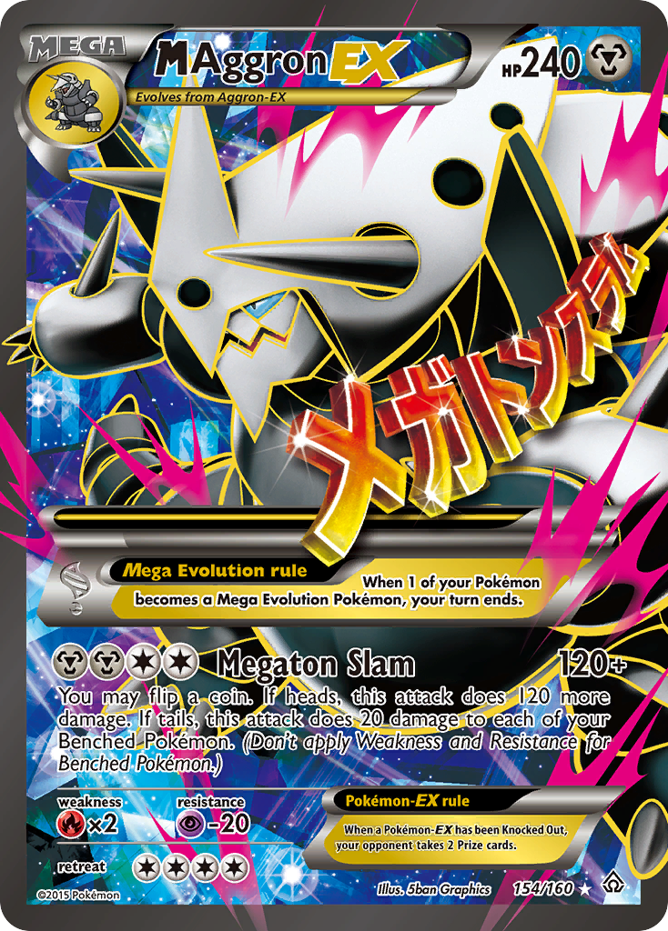 M Aggron EX (154/160) [XY: Primal Clash] | Silver Goblin