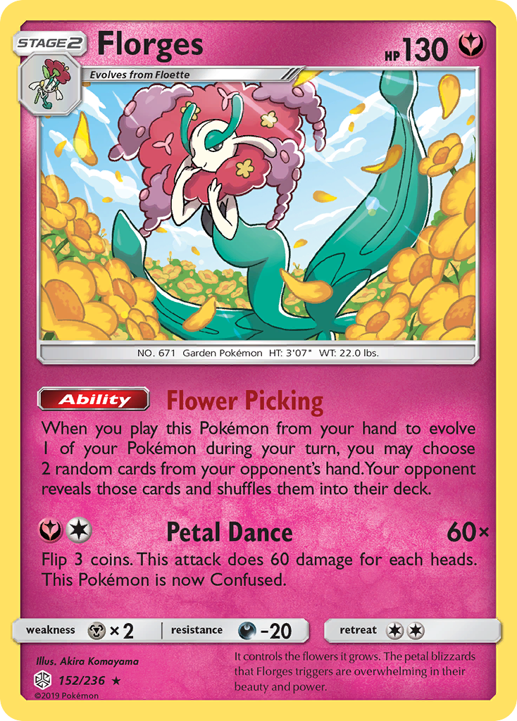 Florges (152/236) [Sun & Moon: Cosmic Eclipse] | Silver Goblin