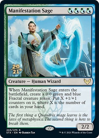 Manifestation Sage [Strixhaven: School of Mages Prerelease Promos] | Silver Goblin