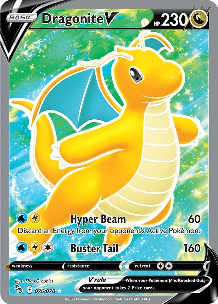 Dragonite V (076/078) [Pokémon GO] | Silver Goblin