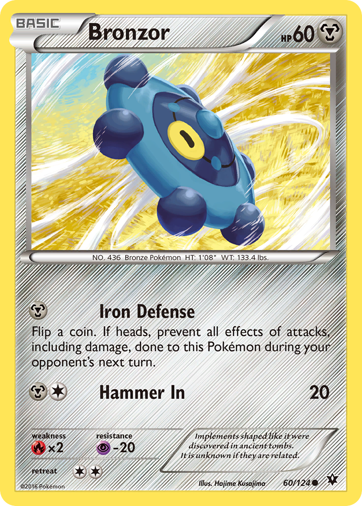 Bronzor (60/124) [XY: Fates Collide] | Silver Goblin