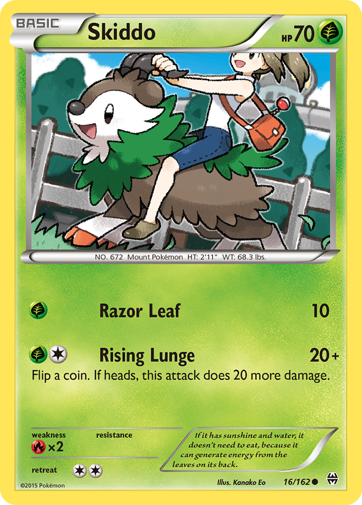 Skiddo (16/162) [XY: BREAKthrough] | Silver Goblin