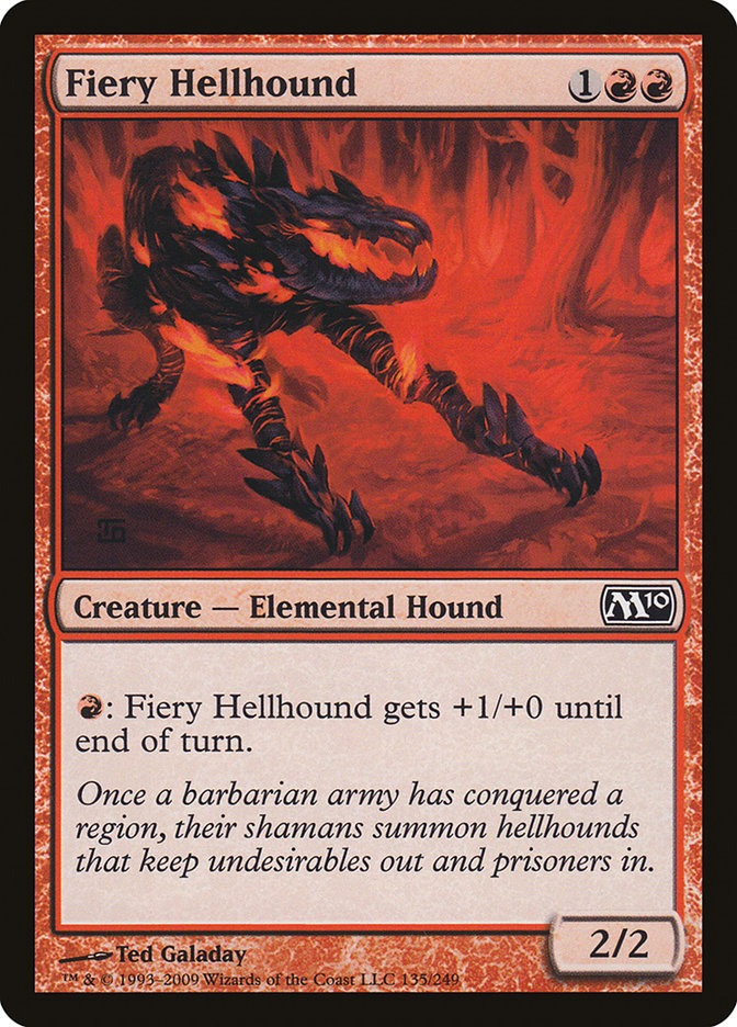 Fiery Hellhound [Magic 2010] | Silver Goblin