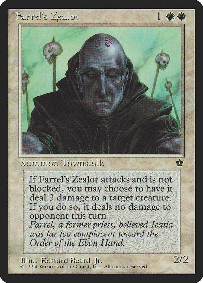 Farrel's Zealot (Edward P. Beard, Jr.) [Fallen Empires] | Silver Goblin