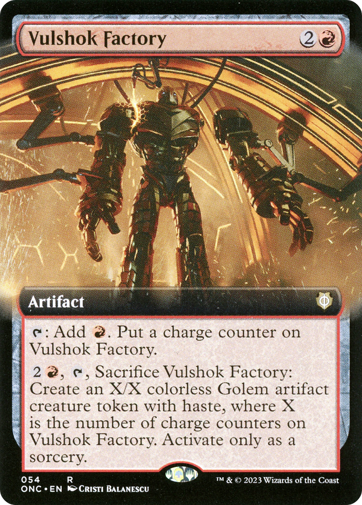 Vulshok Factory (Extended Art) [Phyrexia: All Will Be One Commander] | Silver Goblin