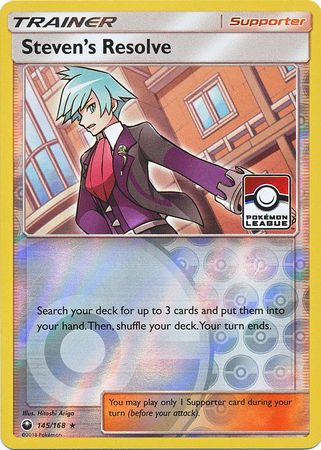 Steven's Resolve (145/168) (League Promo) [Sun & Moon: Celestial Storm] | Silver Goblin