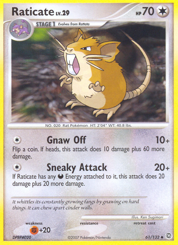 Raticate (61/132) [Diamond & Pearl: Secret Wonders] | Silver Goblin