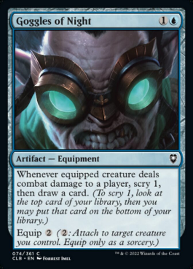 Goggles of Night [Commander Legends: Battle for Baldur's Gate] | Silver Goblin