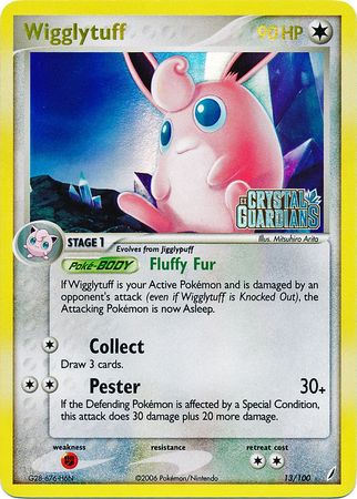 Wigglytuff (13/100) (Stamped) [EX: Crystal Guardians] | Silver Goblin