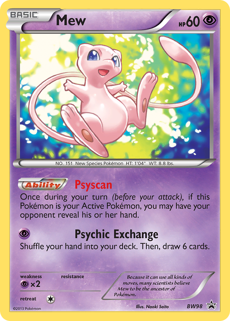 Mew (BW98) [Black & White: Black Star Promos] | Silver Goblin