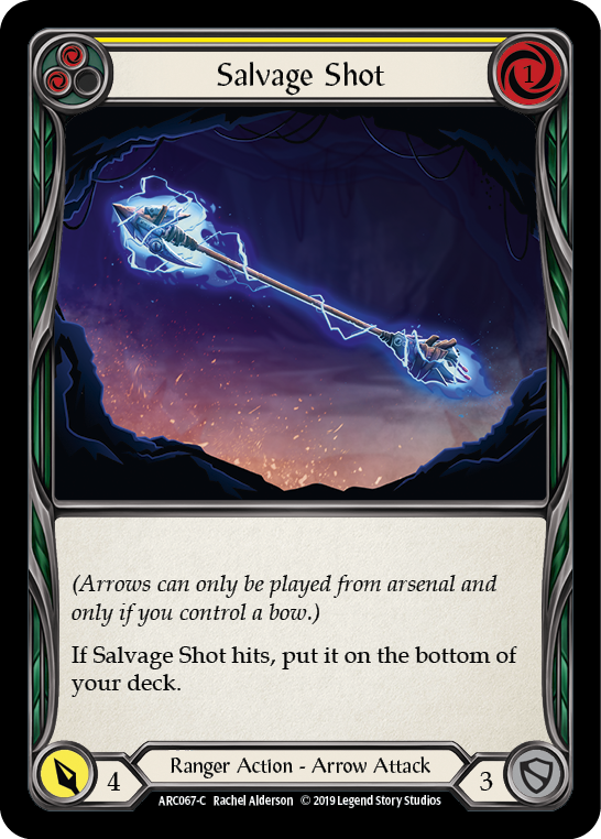 Salvage Shot (Yellow) [ARC067-C] (Arcane Rising)  1st Edition Rainbow Foil | Silver Goblin