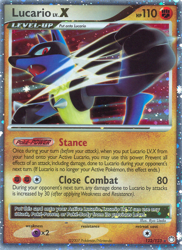 Lucario LV.X (122/123) [Diamond & Pearl: Mysterious Treasures] | Silver Goblin