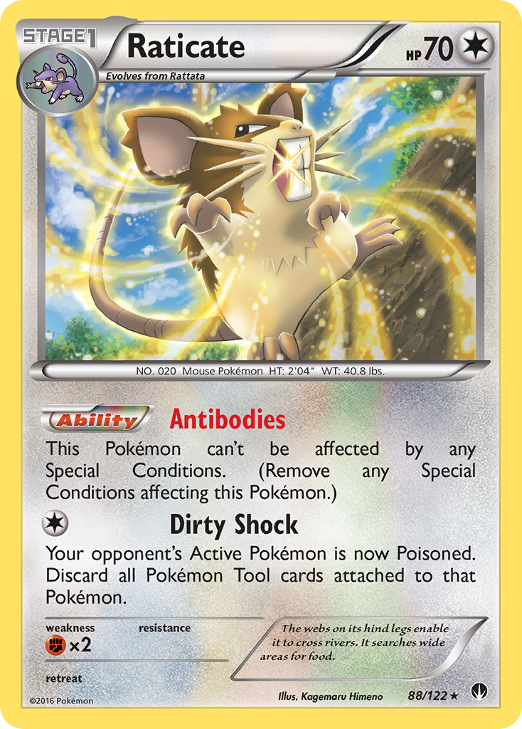 Raticate (88/122) [XY: BREAKpoint] | Silver Goblin