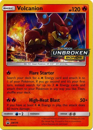 Volcanion (SM179) (Staff Prerelease Promo) [Sun & Moon: Black Star Promos] | Silver Goblin